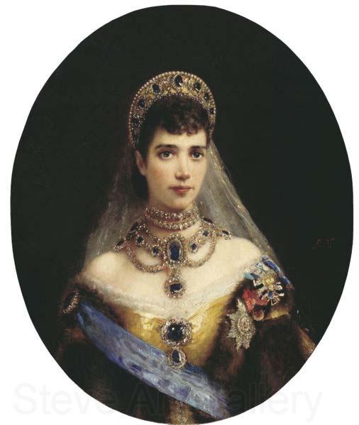 Konstantin Makovsky Portrait of Empress Maria Feodorovna France oil painting art